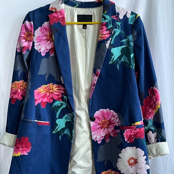 Banana Republic women’s floral blazer dress jacket - Picture 3 of 9